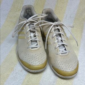 Adidas Stella McCartnney Women's Cream and Gold Sneakers